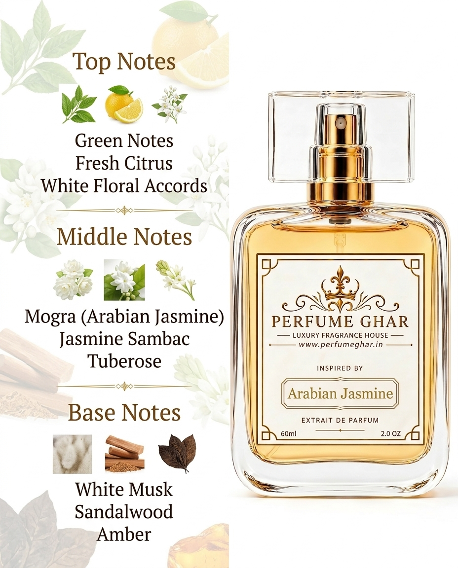 Arabian Jasmine inspired by Mogra (Attarfull) "Pure Jasmine. Pure Elegance"